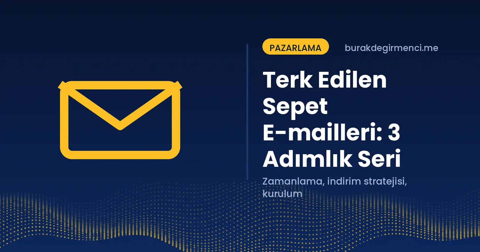 Terk edilen sepet e-mail remarketing yazısının kapağı: 3 adımlık seri